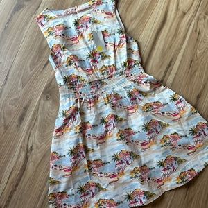 Boden smocked waist mini dress size 6p